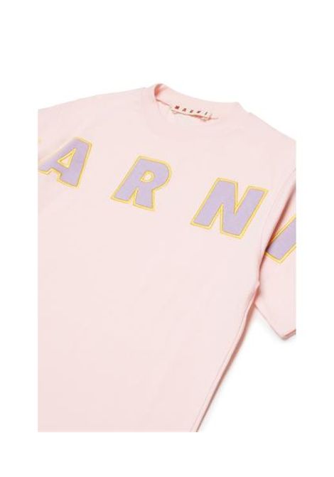 T-shirt con logo MARNI KIDS | M01733 M00RF0M351